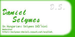 daniel selymes business card